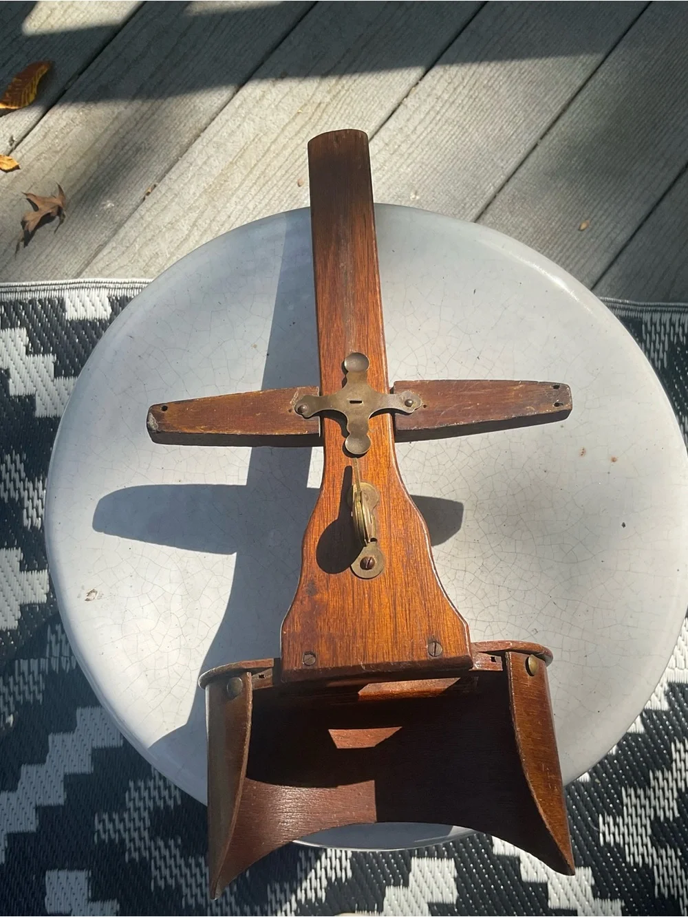 Antique Wooden Stereoscope Viewer Victorian 3D viewer